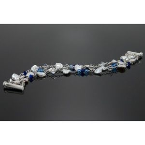 Something blue pearl bracelet